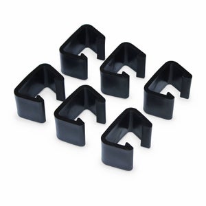 QUARKZMAN 1.9x1.9" Cerniere X 10 Pz Plastica Pieghevole Cerniere Testa Bullone Per Scatola Porta Finestra Armadio Guardaroba Mobile Bagno Edificio, [Nero, Quadrato Angolo - 5