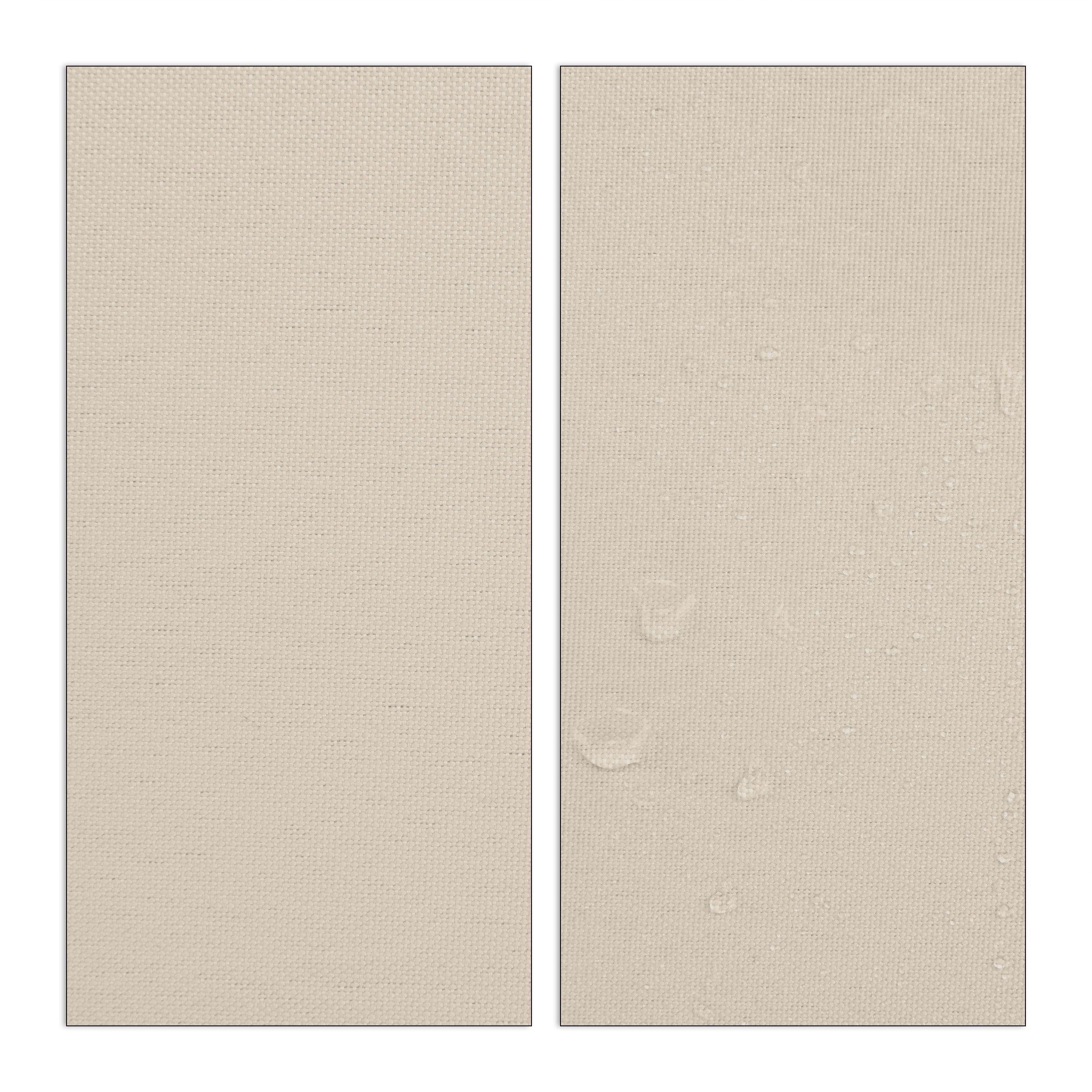 Voile d’ombrage carré diffuseur d’ombre protection soleil UV terrasse toile résistante à l'eau, 2x2 m, beige, Relaxdays - 8