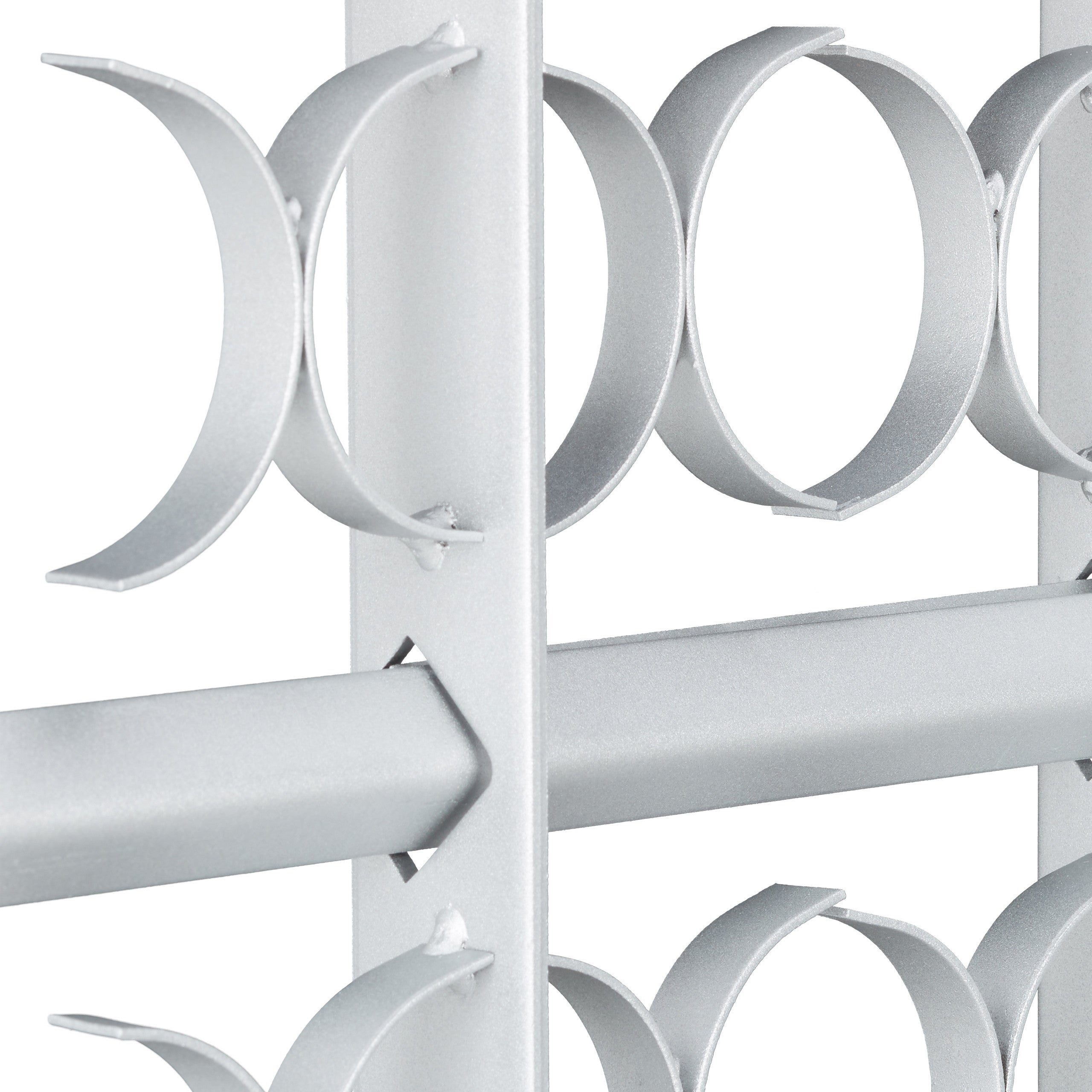 Grate per Finestre Antiscasso, 600x1000-1500 mm, Estensibili, Acciaio, Inferriate di Sicurezza, Grigio, Relaxdays - 8