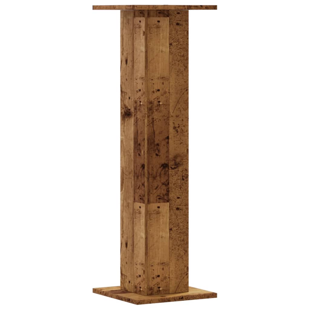 Supports pour plantes 2 pcs vieux bois bois d'ingénierie - 5