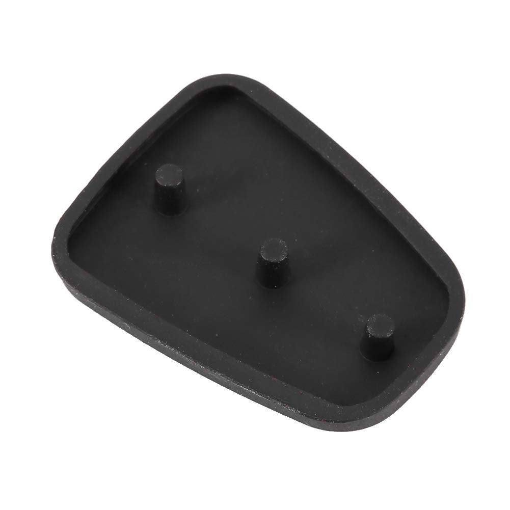 5 pezzi di ricambio per chiave auto telecomando in gomma a 3 pulsanti adatta per Hyundai adatta per Kia (senza lettere) - 2