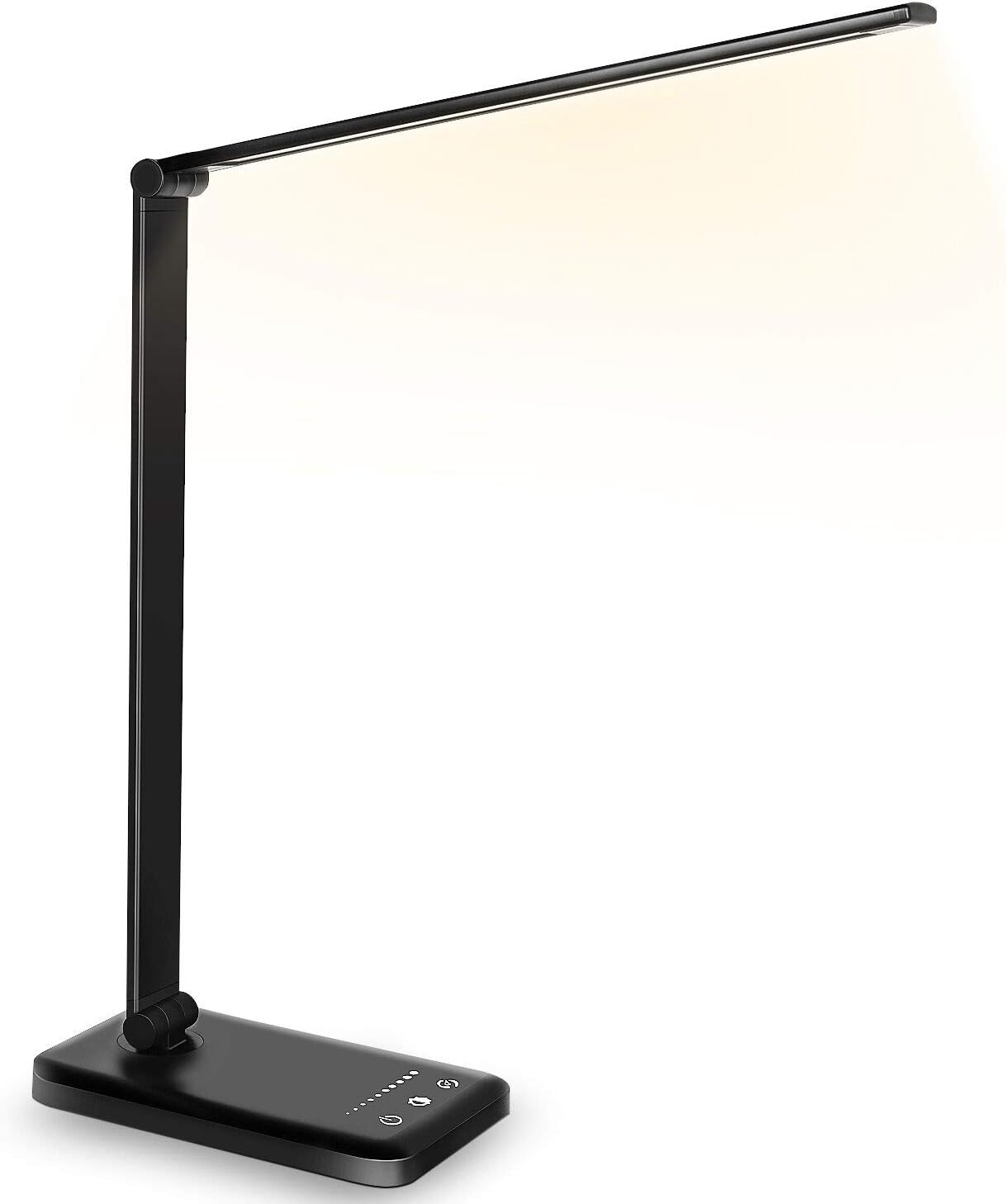 Lampka do czytania LED z lampką nocną (ładowanie bezprzewodowe i sterowanie dotykowe, pięć prędkości ściemniania i zmiana koloru)