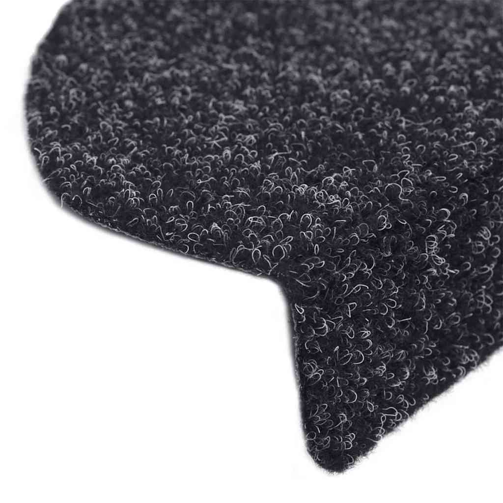 Tapis d'escalier auto-adhésifs 20 pcs noir 56x17x3 cm - 6