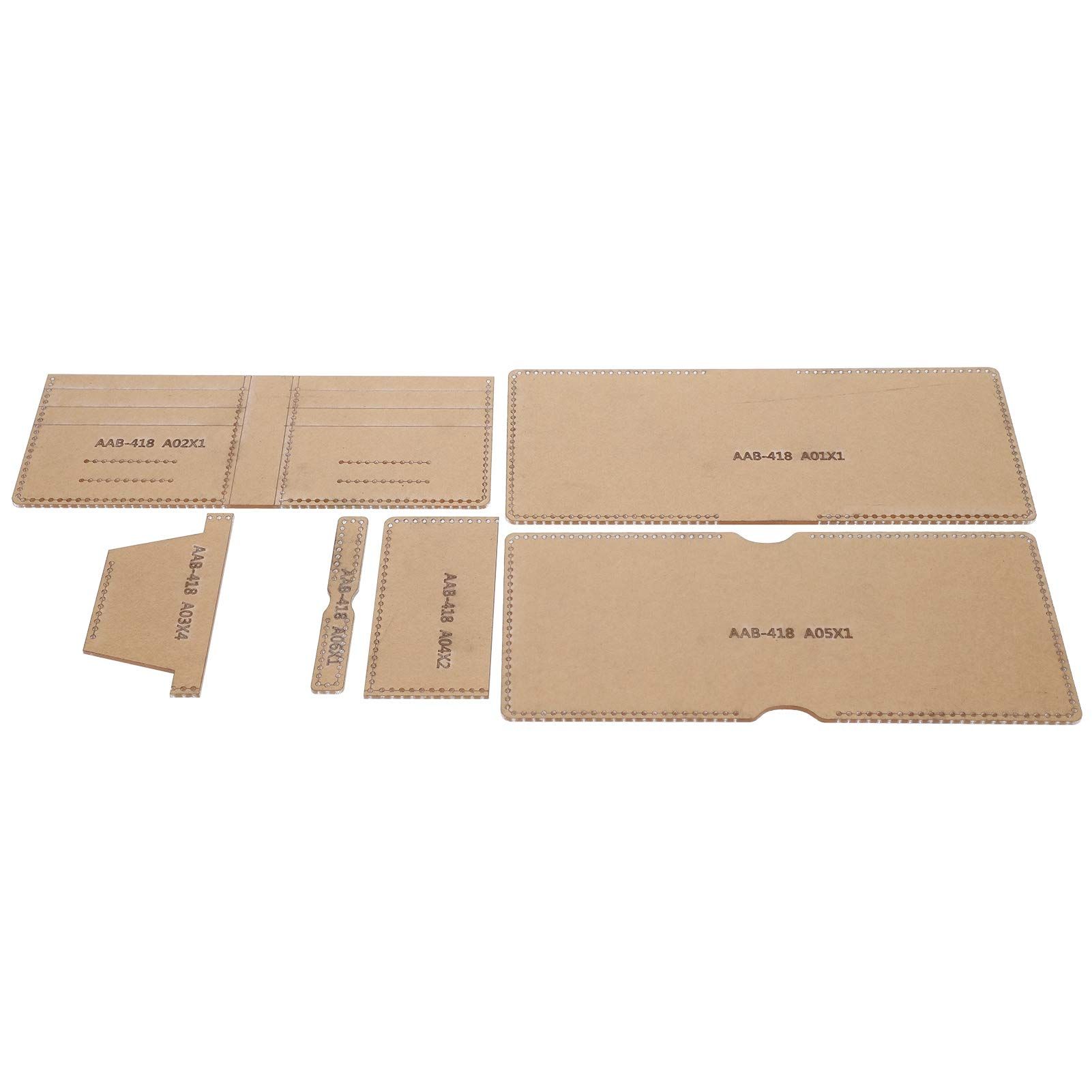 Kit Modello Portafoglio In Pelle - Stencil Acrilico Trasparente Per Fai-da-te, Cucito E Artigianato - Foto 8