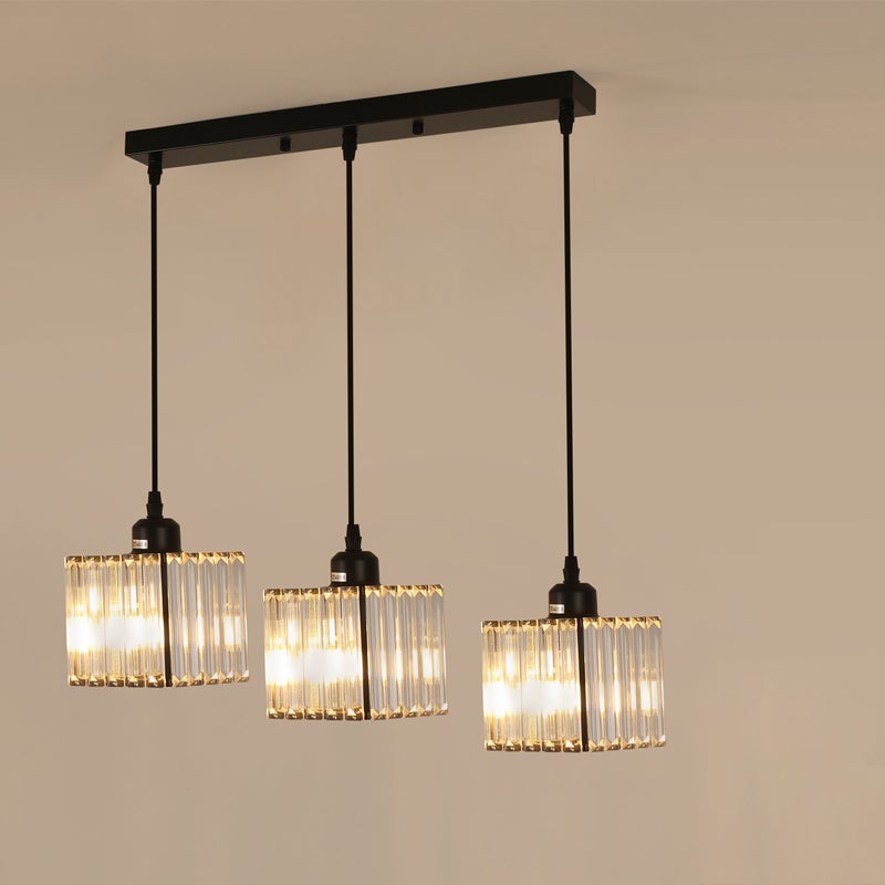 Lampada A Sospensione E27 In Legno E Metallo, Stile Industriale, Lampadario Moderno Per Soggiorno E Cucina, Cavo 100 Cm
