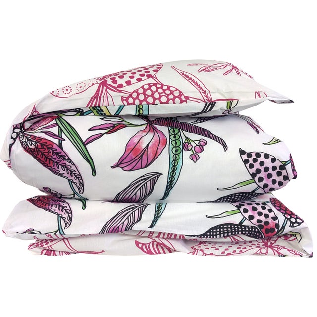 Housse de couette 260x240 cm coton PÉNÉLOPE Rose