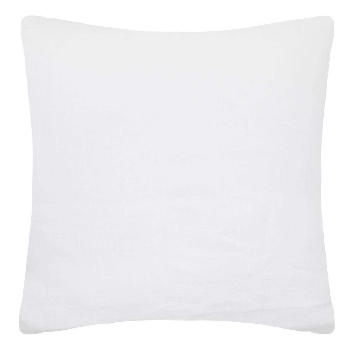 Funda de almohada linah marfil - lino lavado 65x65 cm - atmosphera créateur d'intérieur