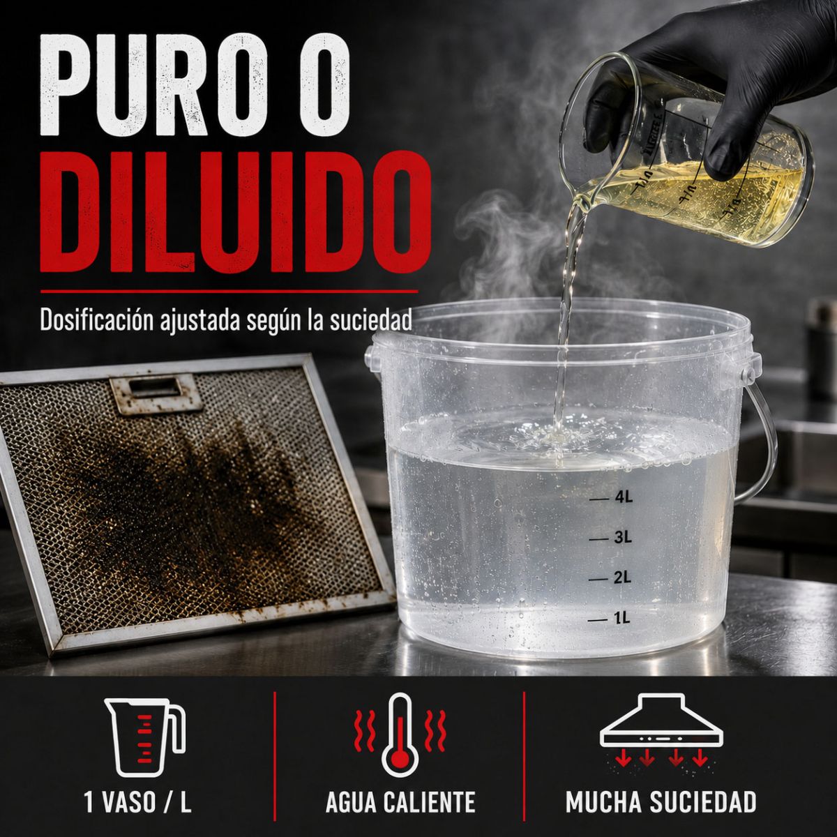Limpiador desengrasante cocina - LIMPIADOR DE GRASAS Y HOLLÍN - 200 L - ARCANE INDUSTRIES - 5