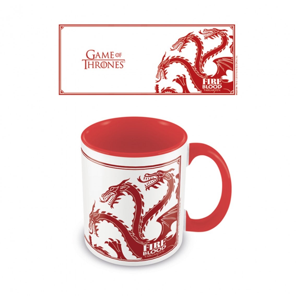 Caneca do jogo do trono da pirmide - targaryen