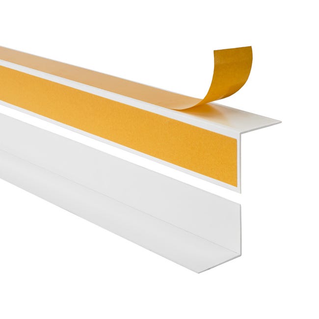 Profilo Angolare PVC 50x50mm - Autoadesivo Per Protezione Muri E Bordi - Foto 3