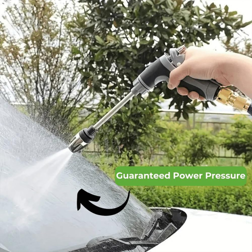 Ugello per tubo – Testa spruzzatore ad alta pressione per controllo del flusso, modelli regolabili, ugelli per tubo da giardino, per auto, animali domestici, prato, cortile, esterni, irrigazione