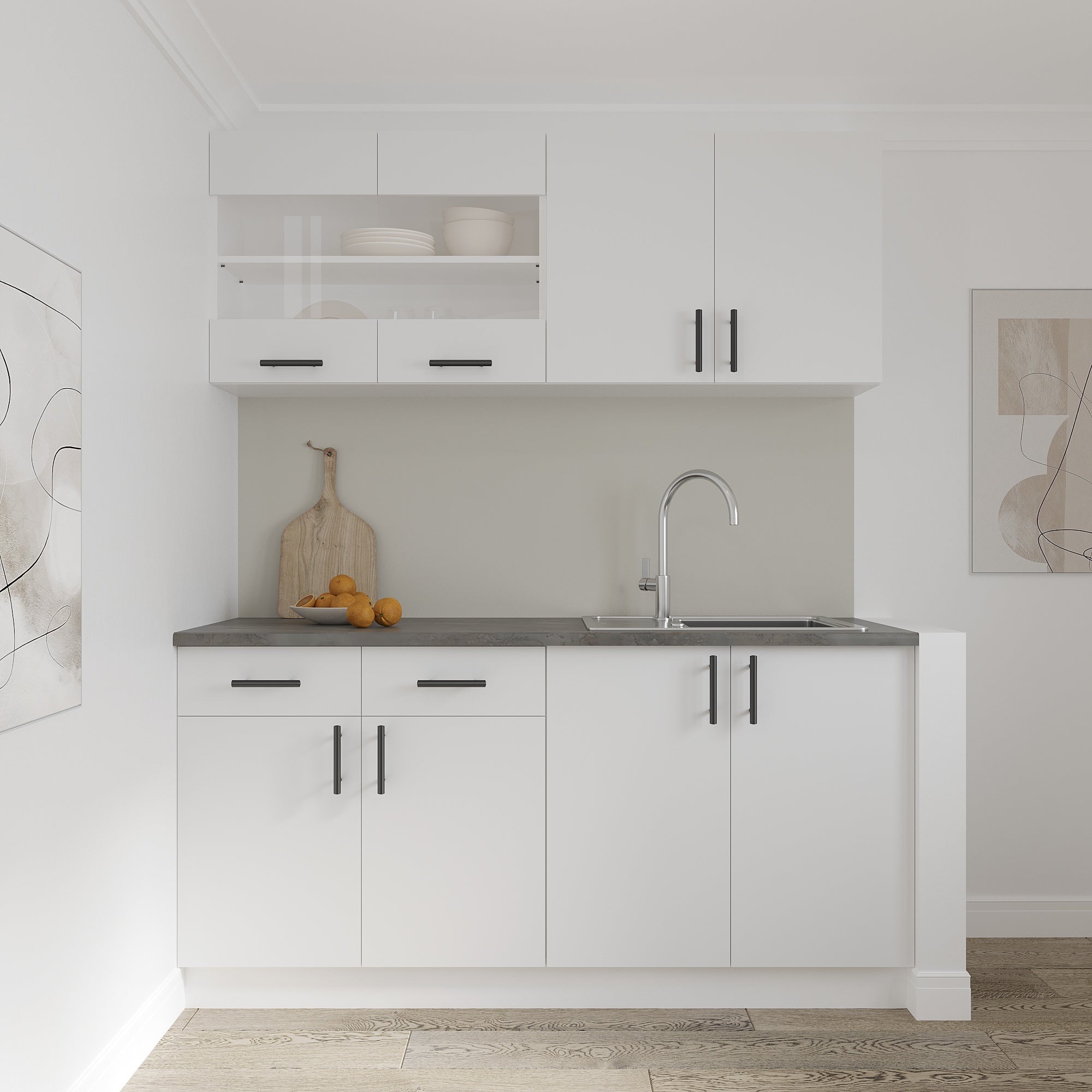 Karo haaus tapa de desagüe, 2 puertas, Blanco, 80 x 50 x 80 cm - 4