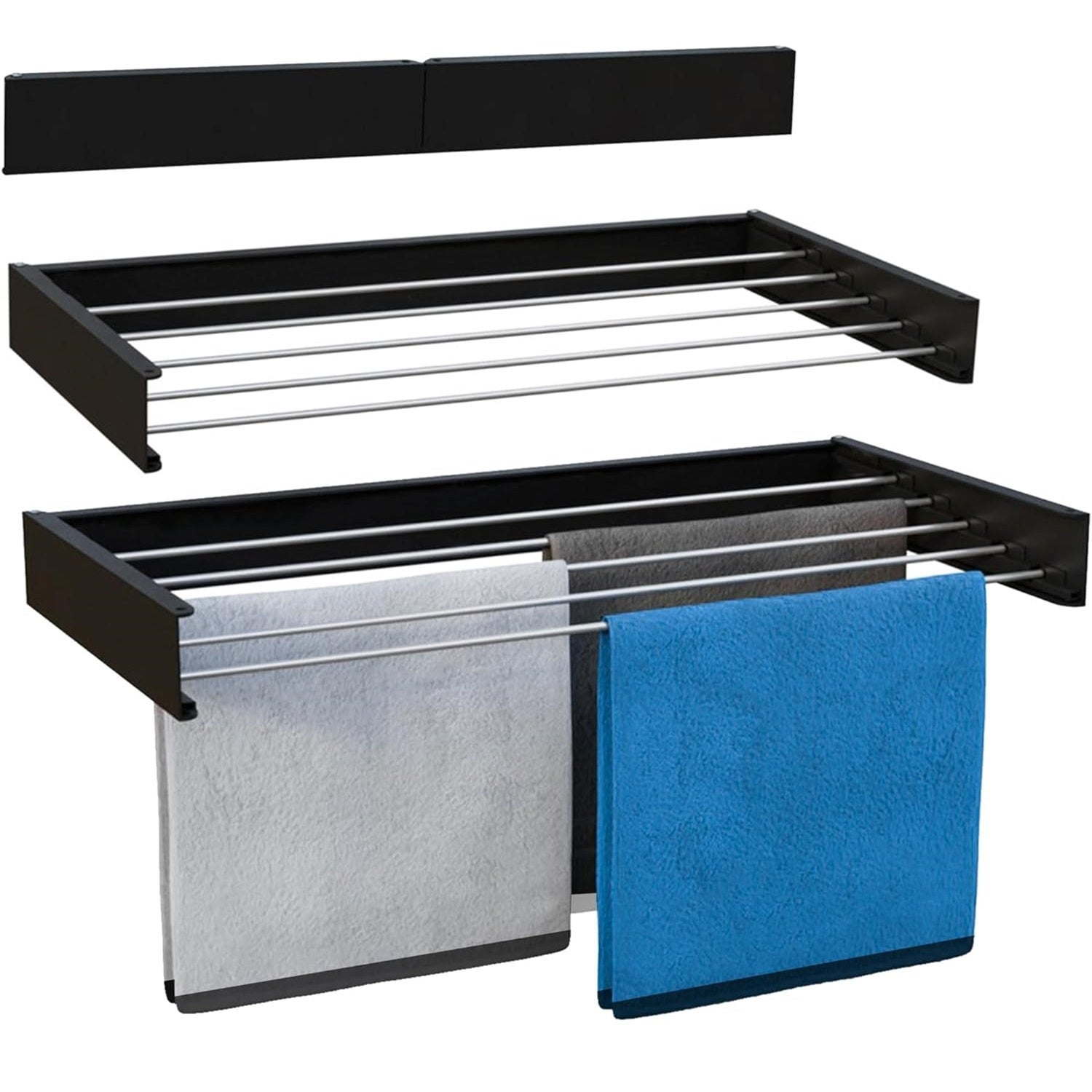 Suszarka Ścienna COBRA czarna 100cm