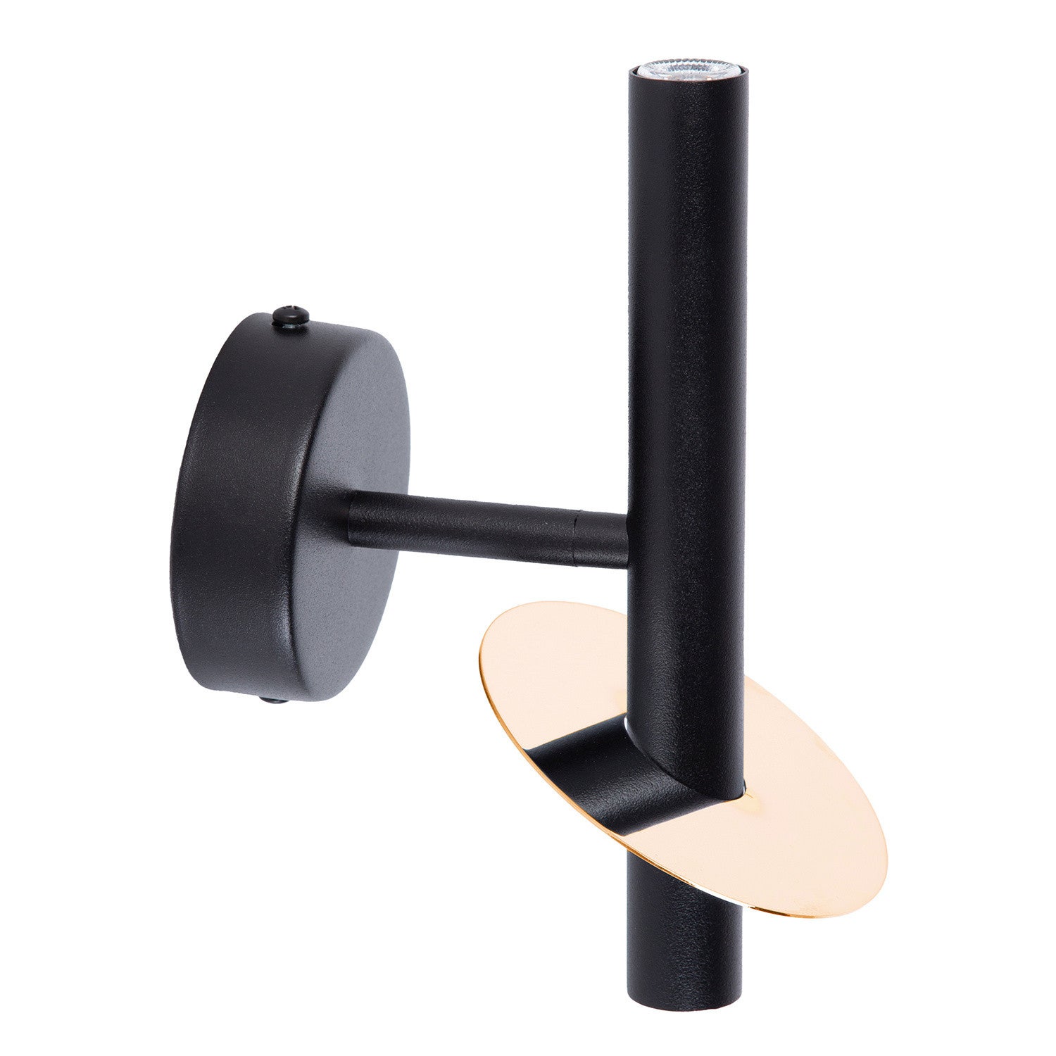Kinkiet ścienny Sopel Ring czarno-złoty 2xG9x3W góra-dół wym: 20 x 10 x 14 cm metal IP20 SIGMA