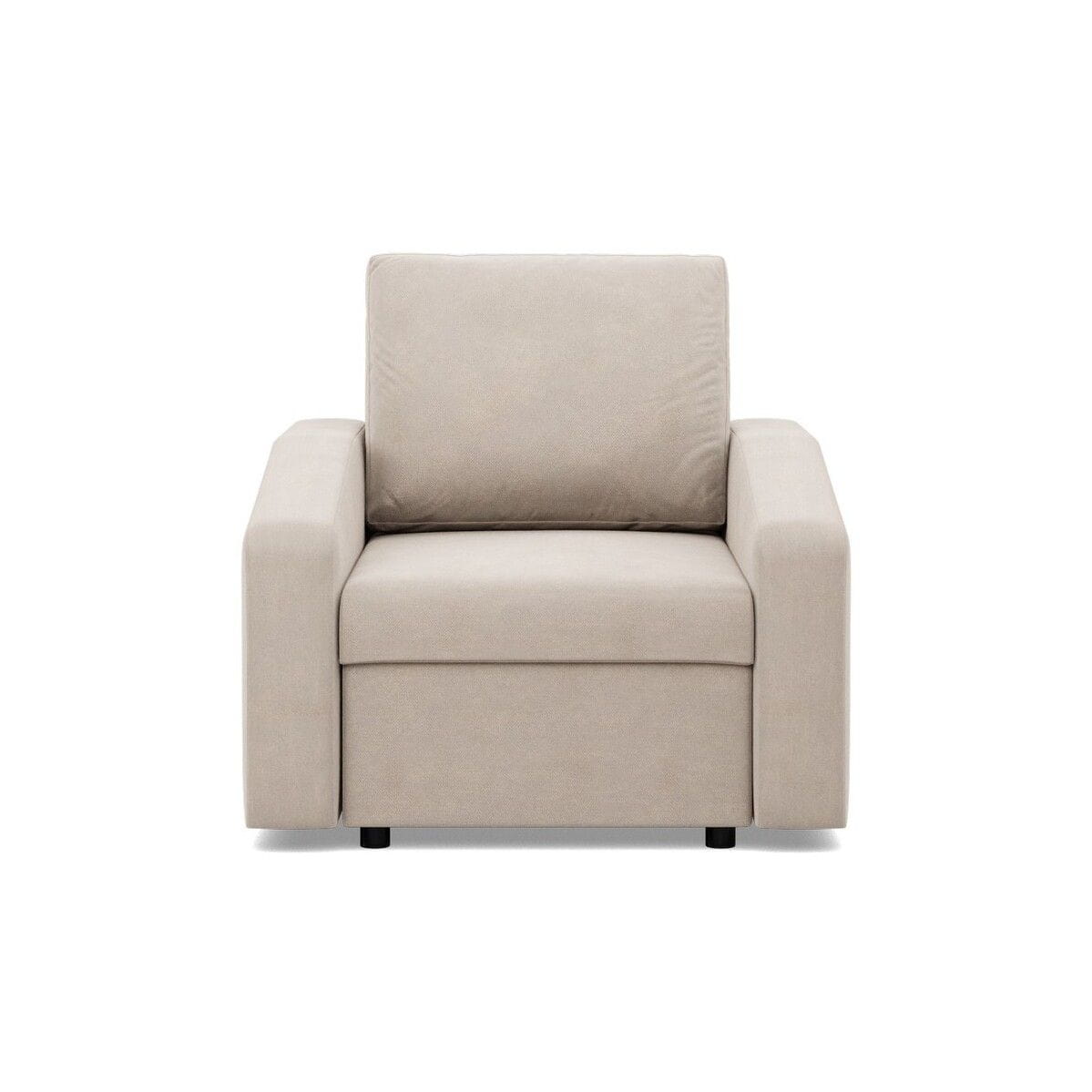 Fotel do salonu, BLOM, velvet, 83x92x92 cm, beżowy | TYLETEGOTU