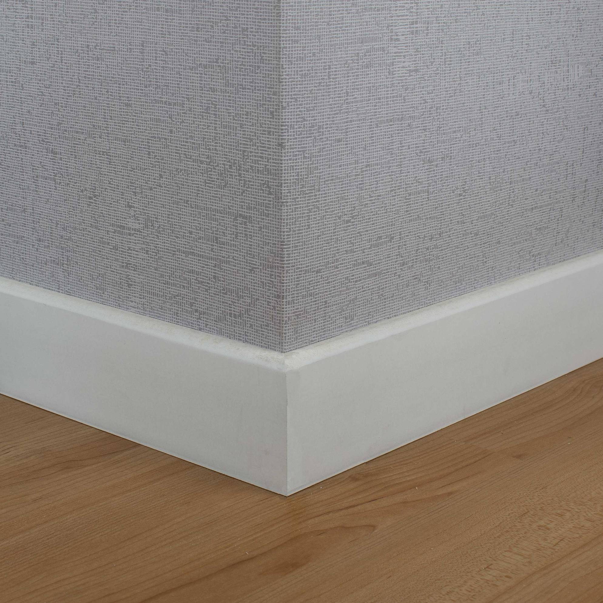 PROVISTON Plinthe 14 x 80 x 2440 mm MDF Prépeinte Plinthe arrondie lot de 5 - 5