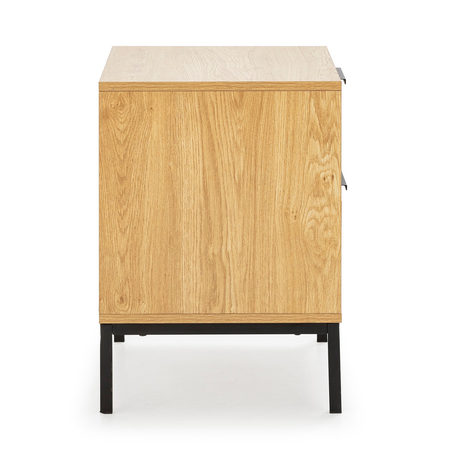Mesita de noche Mónica 2 cajones color Roble - 5