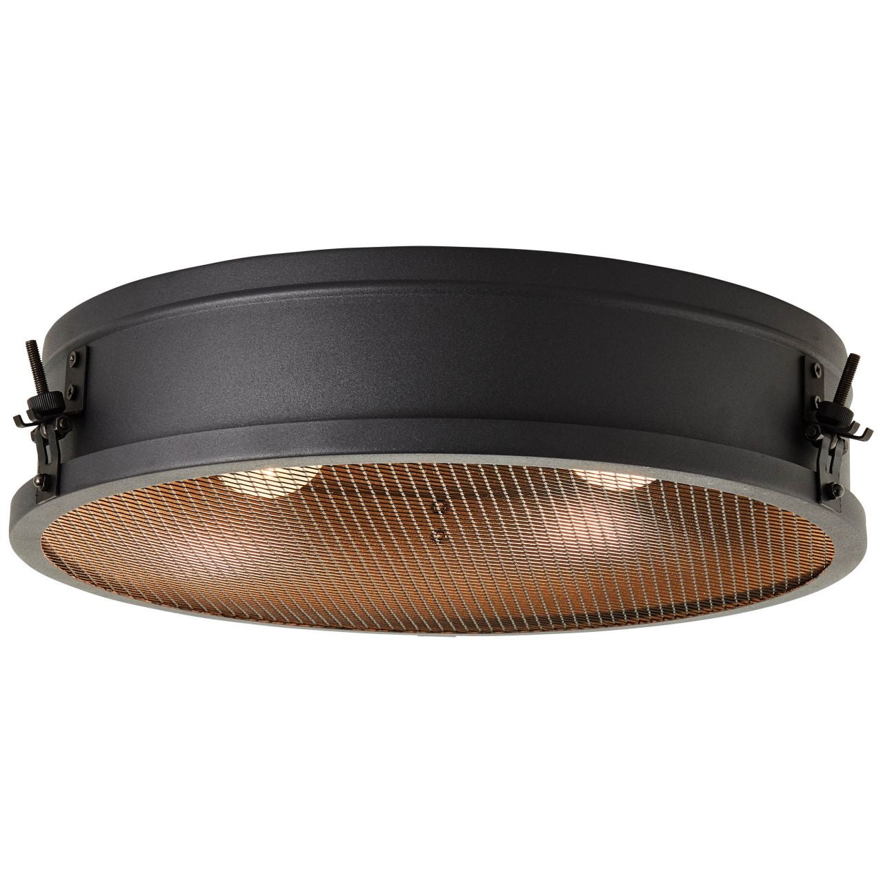 Brilliant Natynkowy panel sufitowy LED Saltery 42cm biały Plastikowy pilot Możliwość wewnętrznego ściemniania za pomocą zintegrowanego pilota LED 22 W