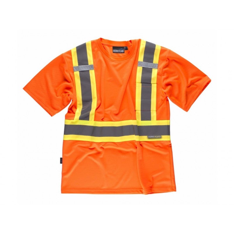 T-Shirt Haute Visibilité Homme Manches Longues - Bandes Réfléchissantes, Confort Et Sécurité Au Travail