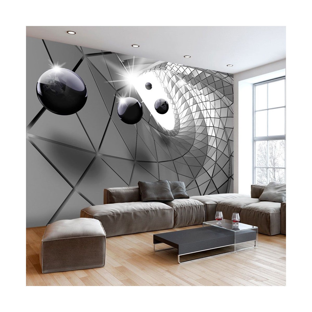 Papier Peint "Steel Illusion" 280 x 400 cm | Leroy Merlin