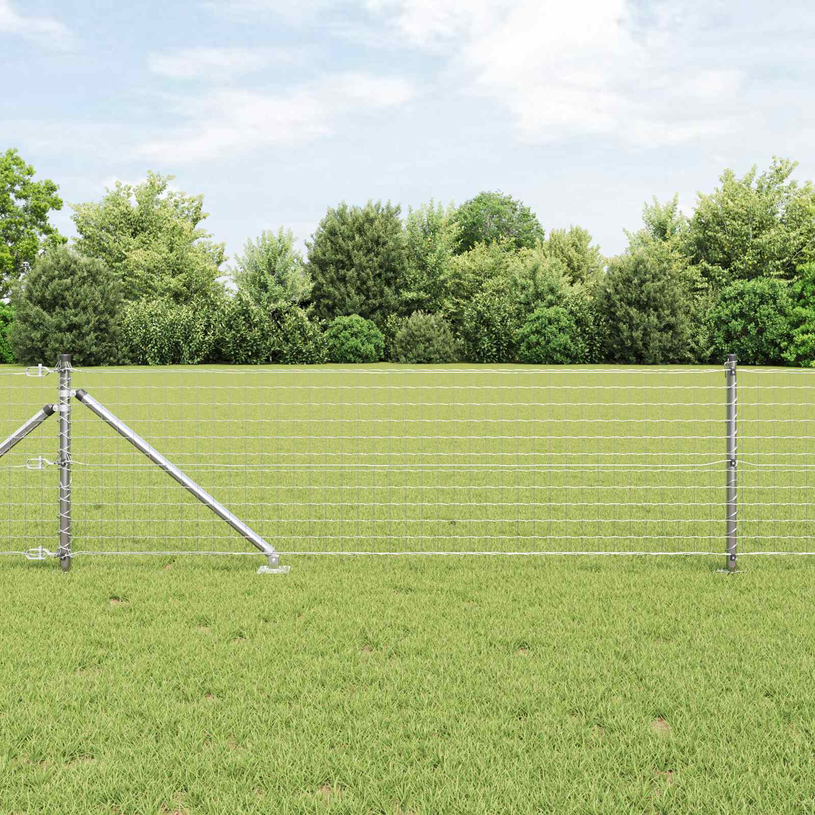 Poteau de clôture. 52 pcs Gris 3,2 x 3,2 x 145 cm | Leroy Merlin