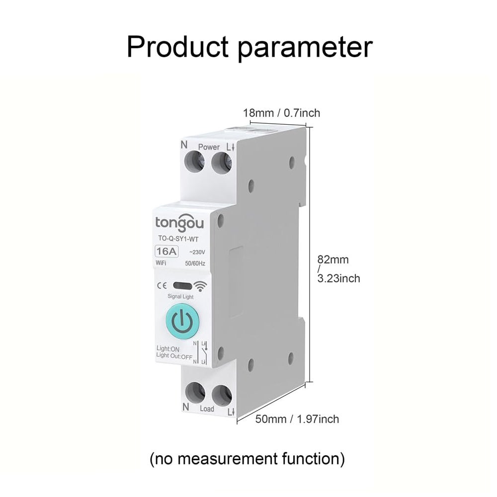 Interrupteur WiFi intelligent, télécommande sans fil pour téléphone portable, fonction de minuterie pour appareils électroménagers (10 A) - 5