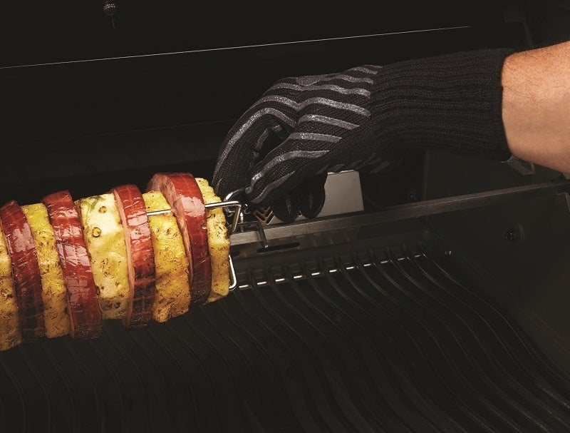HMZXZ RXYY - Guanto doppio da forno a forma di teschio, con piume