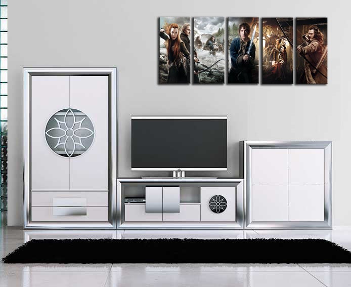 Il Signore degli Anelli, stampa fotografica su legno, pittura decorativa moderna - 2