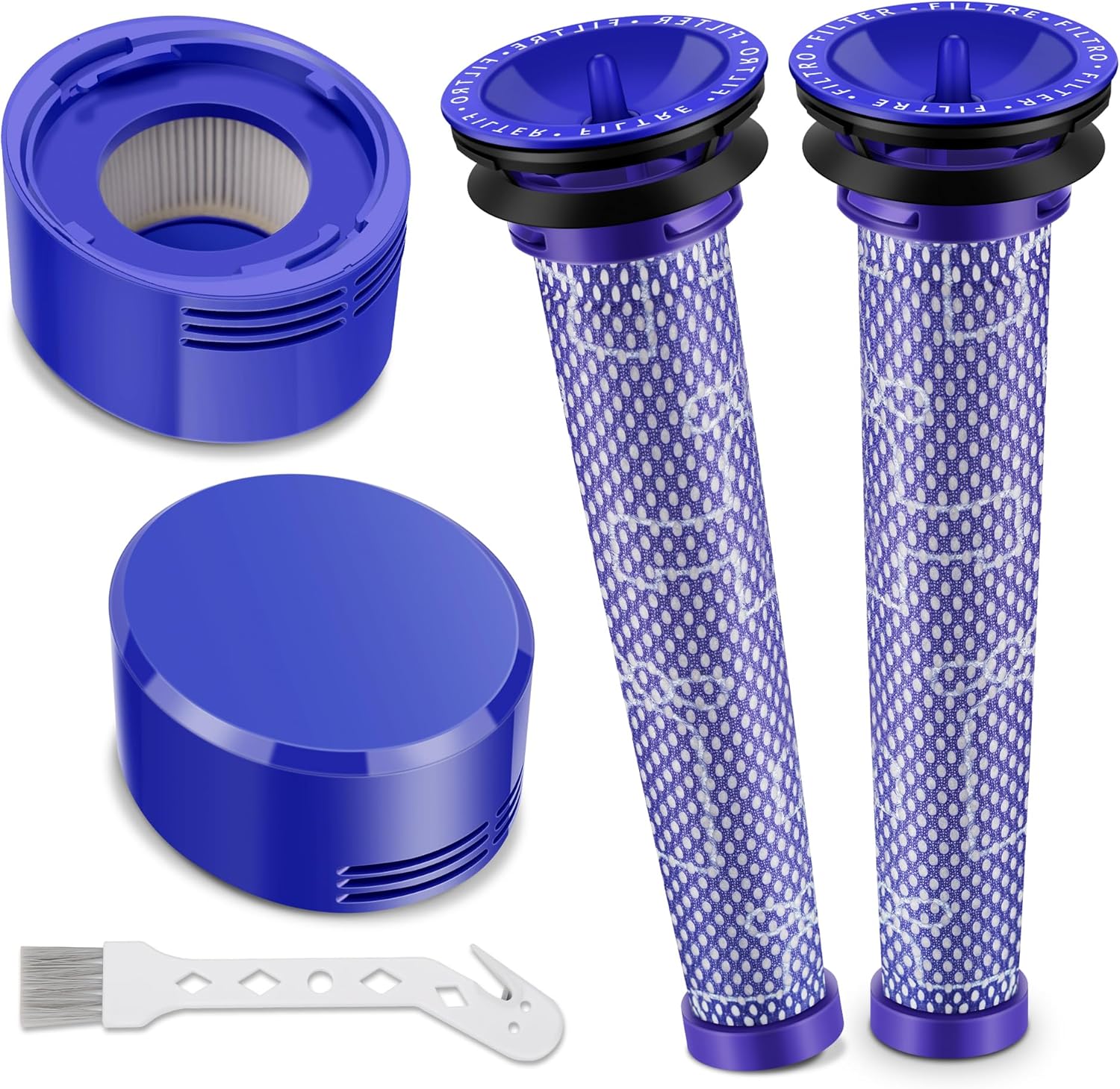 2 szt. Filtrów HEPA do Dyson V7/V8/SV10/SV17 (Animal/Absolute) Zestaw 2 - Kompatybilne z odkurzaczami Dyson