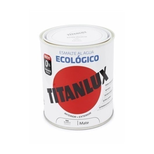 �mail �cologique mat � base d'eau blanche 750ml titanlux 02t056634. - 3