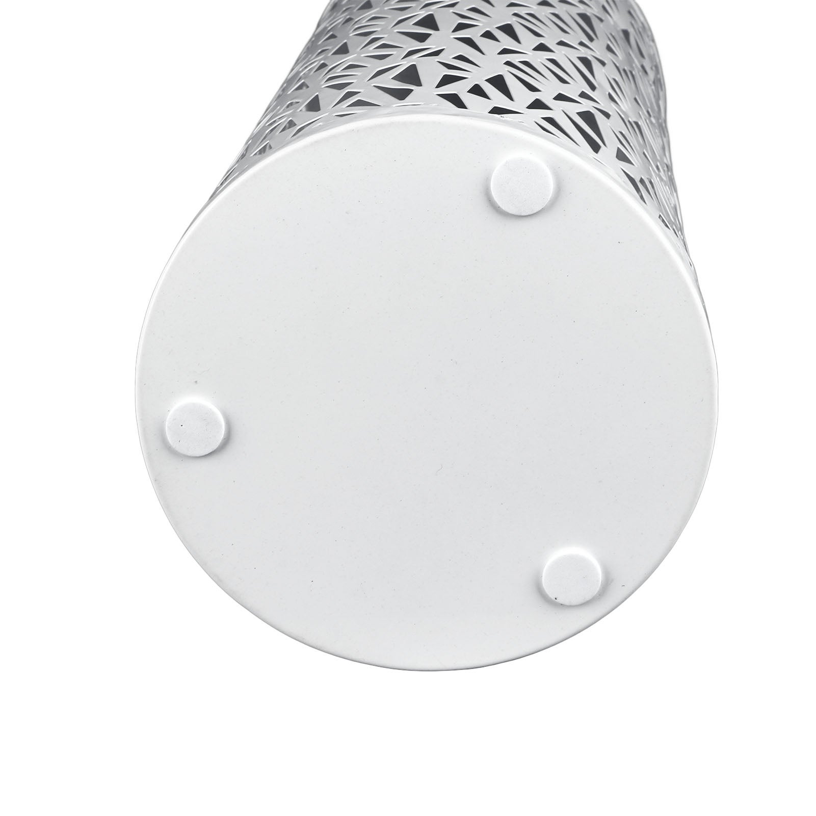 Porte-parapluie rond métal blanc 23x15 cm ajouré résistant rustique bureau entrée maison – ComfortXL - 7