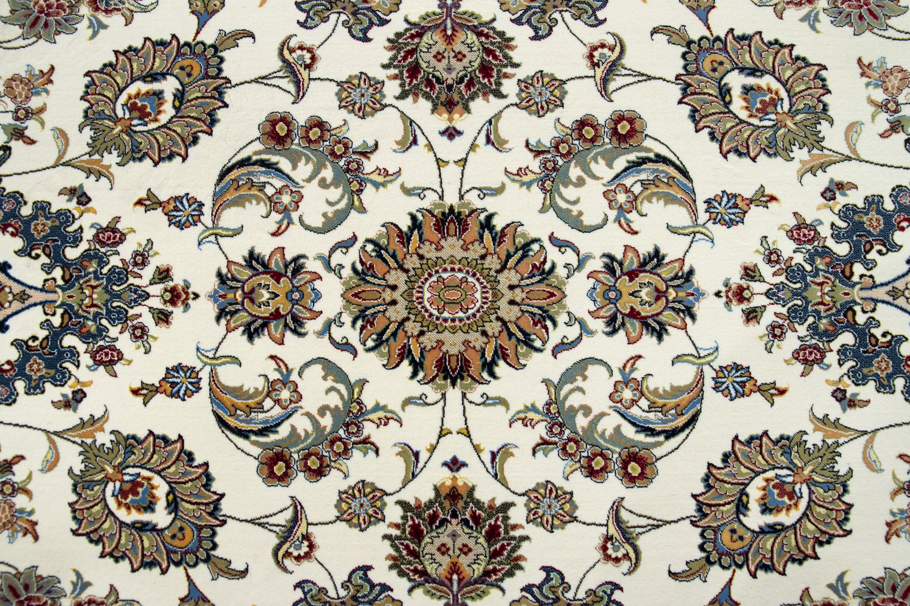 Hamid - Tapis 225x150cm beige motif floral oriental - 3