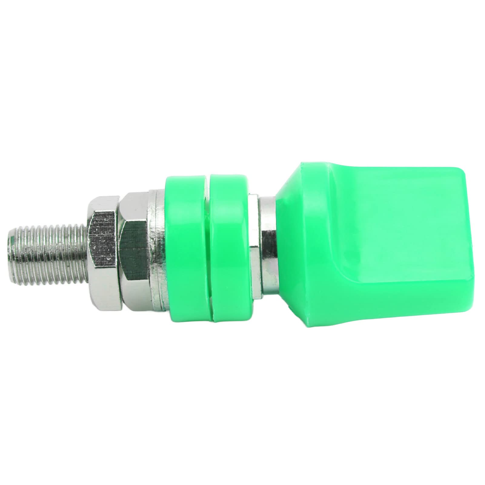 Connettore terminale per filo di collegamento M10 Filettatura 100A Grande corrente per spina a banana da 4 mm (verde) - 4