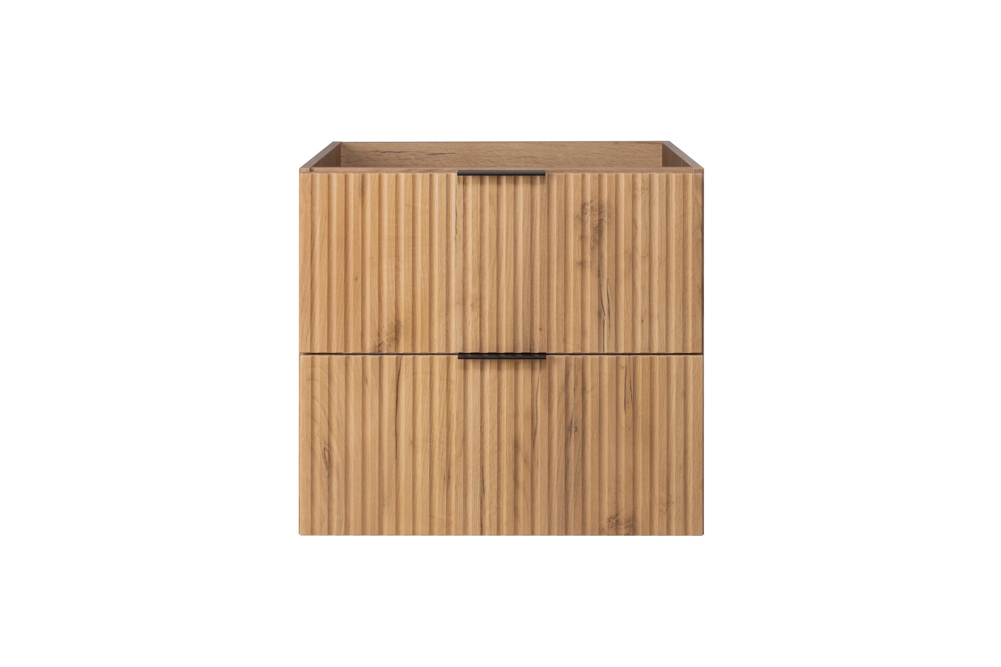 Zestaw łazienkowy FLOW 100 cm dąb craft czarny z regałami blat w zestawie - 6