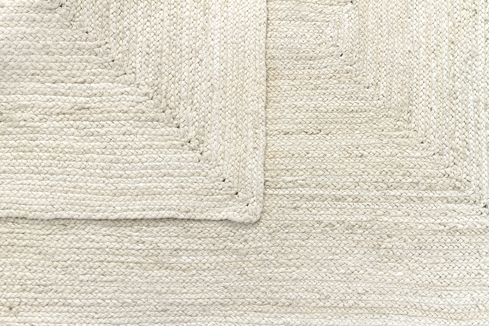 Hamid - Tapis en jute blanc ALHAMBRA 230x160cm - Tapis pour salon, chambre, salle familiale - 5