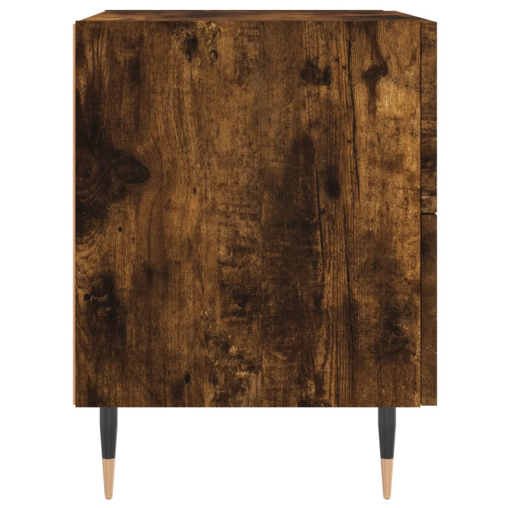 Lot de 2 Tables de chevet，Table d'appoint, Table de nuit pour Salon Chambre chêne fumé 40x35x47,5cm bois d’ingénierie950872 - 7