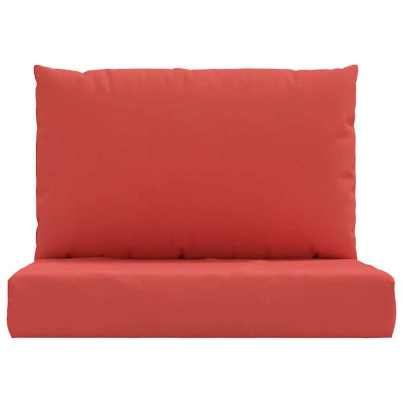 Coussins de palette lot de 2 rouge tissu oxford - 4