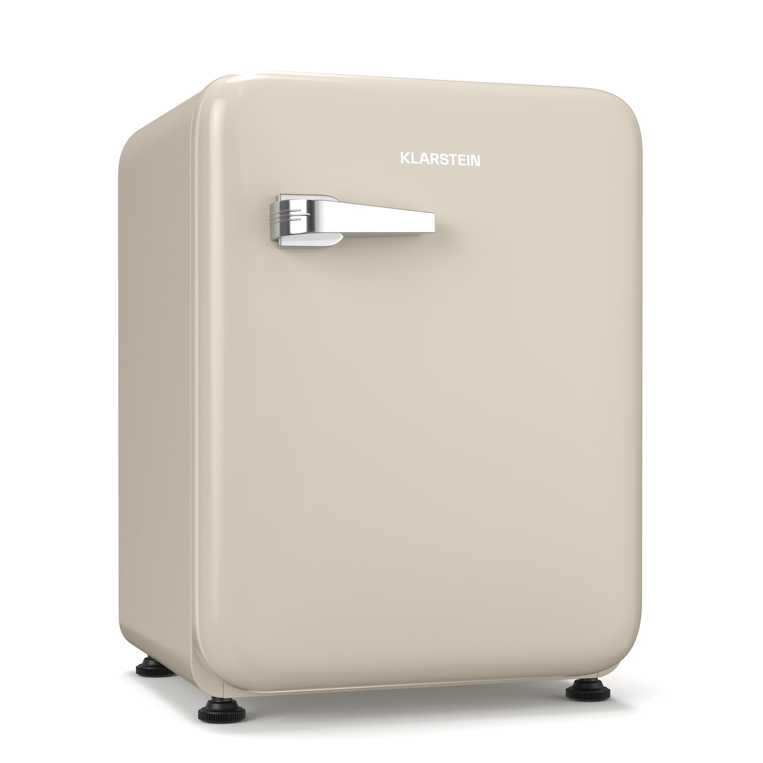 Klarstein Mininevera Audrey Evo, 68L, Diseño Retro, Silenciosa, Compacta, 3 Colores Crema , Leroy Merlin