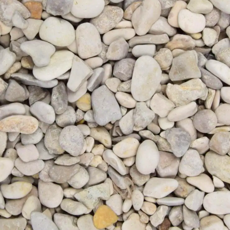 Gravier roulé calcaire beige 5/15 mm - Big Bag 1T (16 m²) - Beige - 3