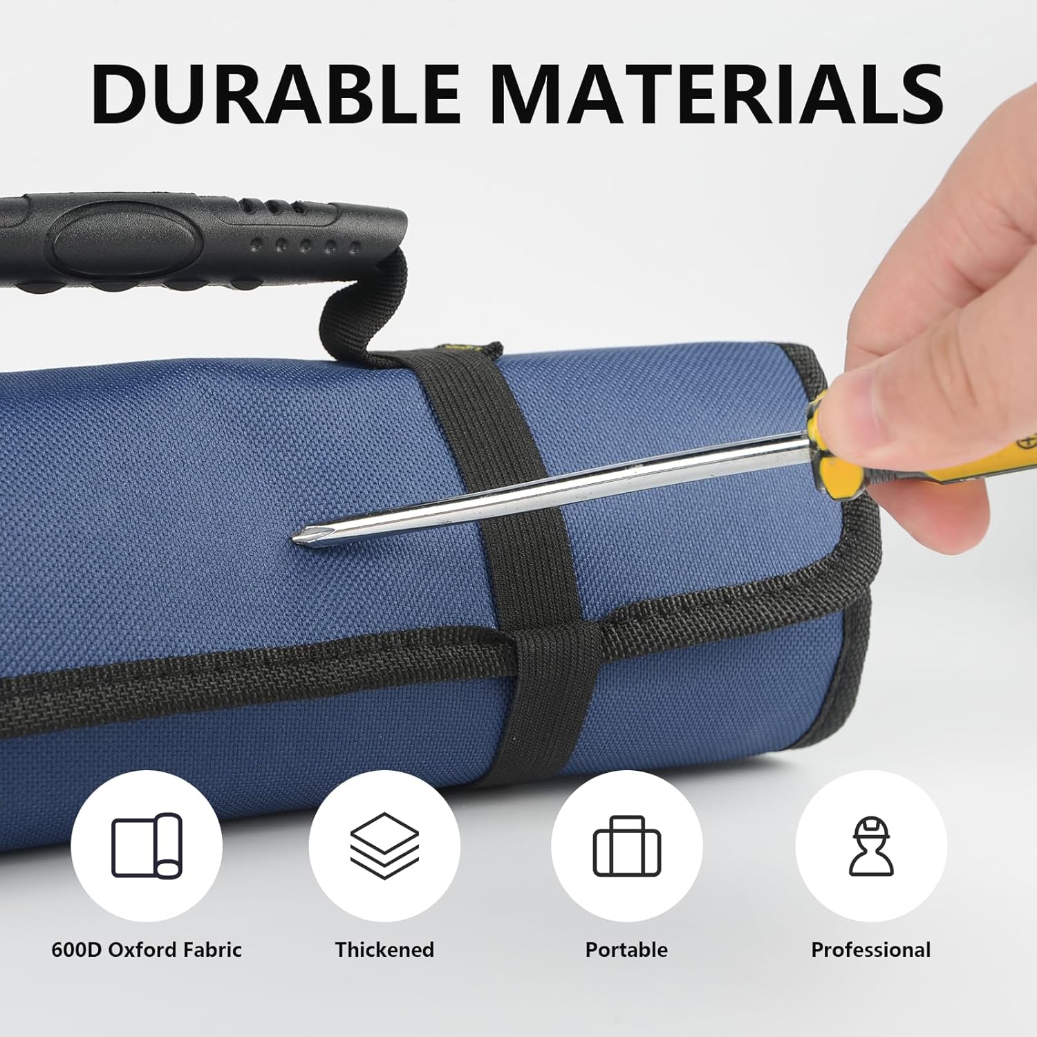 COC-7542325406554-Sac à Outils Enroulable Rouleau 'emballage 'outils Sac De Rangement 'outils