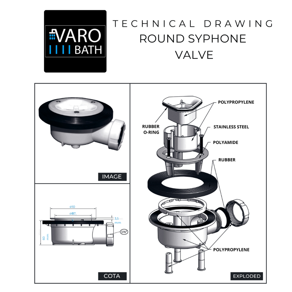 VAROBATH | Piatto doccia 3D 100x160 - Effetto legna WENRA - 5