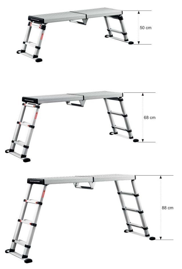 Plate-forme de travail télescopique Solid Line 2.6 - Telesteps 61209-101 - 3