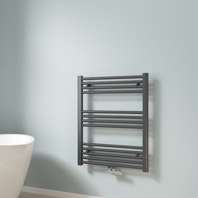 EMKE Scaldasalviette 75x60cm Termosifone (radiatore) Bagno 337Watts antracite Termoarredo