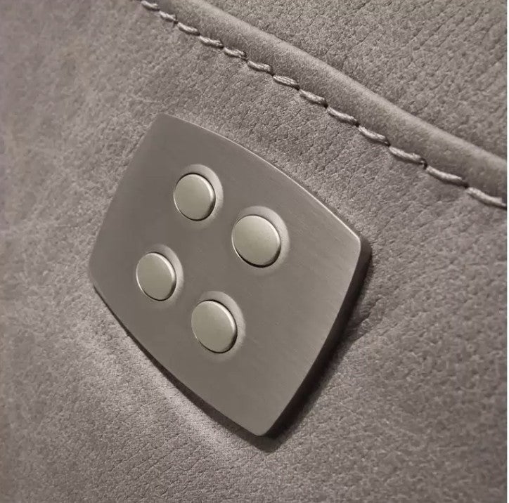 Canapé en microfibre Ducka-Marron-Système Electrique-1 place fauteuil - 5