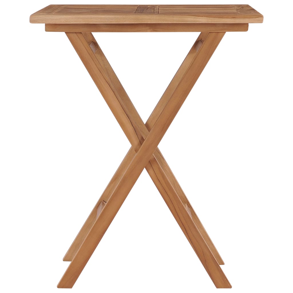Table à manger de jardin carré en Bois Marron - 2