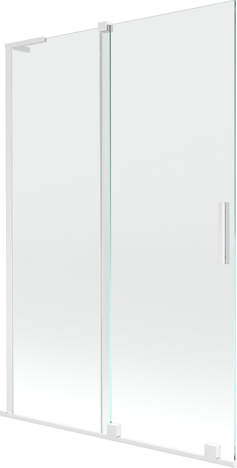 Mexen Next paroi de baignoire 1 volet 100 x 150 cm, rayures, blanc