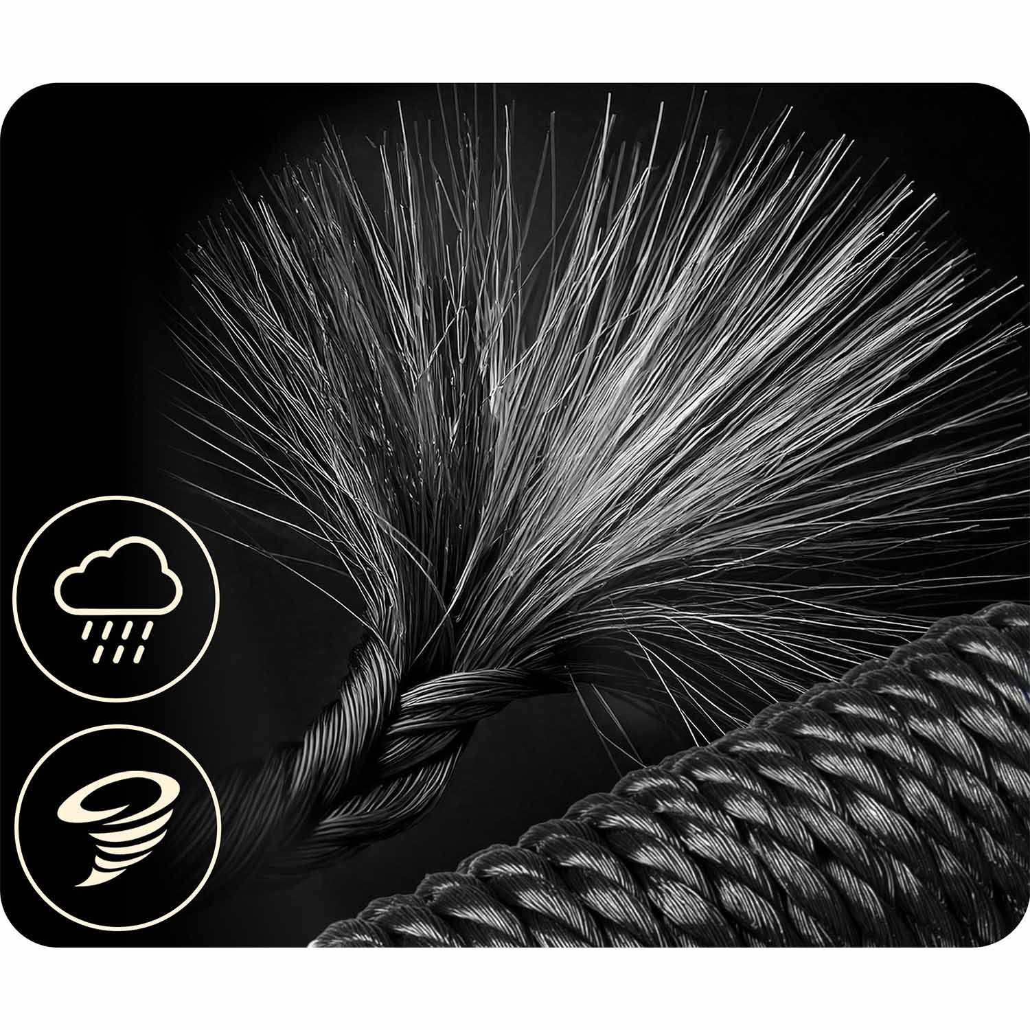Huśtawka ogrodowa Neo-sport NS-104 mocna bocianie gniazdo fotel wiszący 100 cm XXL - 6