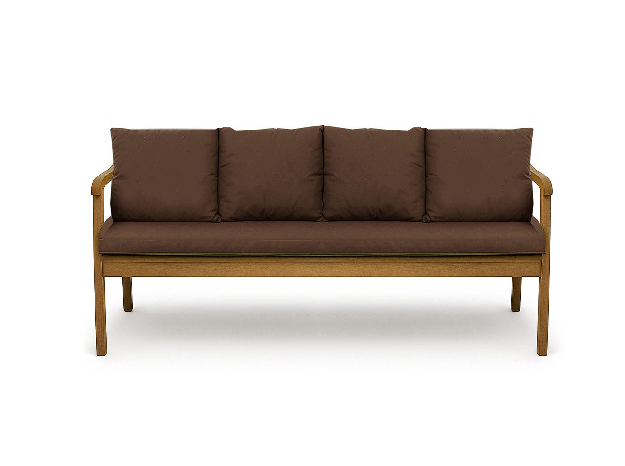 Poduszka ogrodowa na ławkę 180x60x50cm poduszka na meble ogrodowe brązowa, poduszka na balkon taras, poducha ogrodowa na huśtawkę