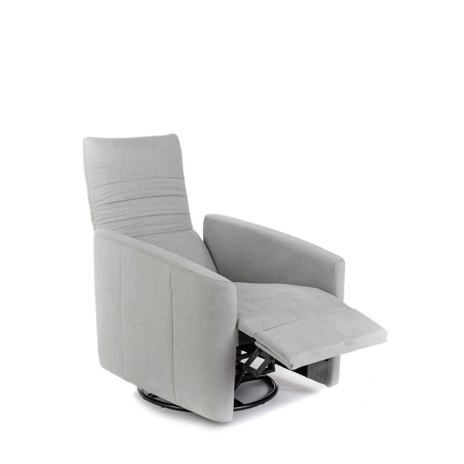 Poltrona Relax HOMCOM In Tessuto Marrone - Reclinabile Manuale, Poggiapiedi Estraibile E Tasche Laterali - Foto 13