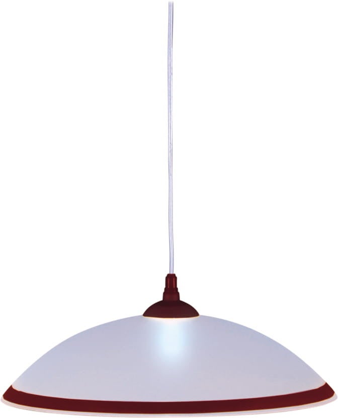 Lampa wisząca Ufo brązowo-biała 1xE27x60W wym: 75 x 40 x 40 cm szkło Kaja